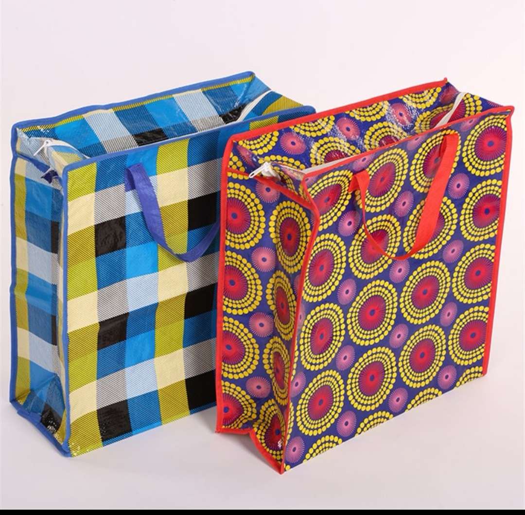 16 woven bags factory direct sales, various patterns, moving clothes packing bags, quilt storage bags, waterproof and moisture-proof luggage bags, large moving bags, mini bags Specification image