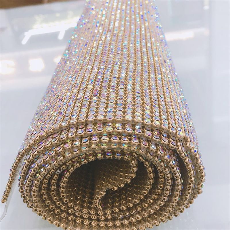 24*40CM水钻网胶热熔胶背胶贴钻玻璃钻网钻排钻