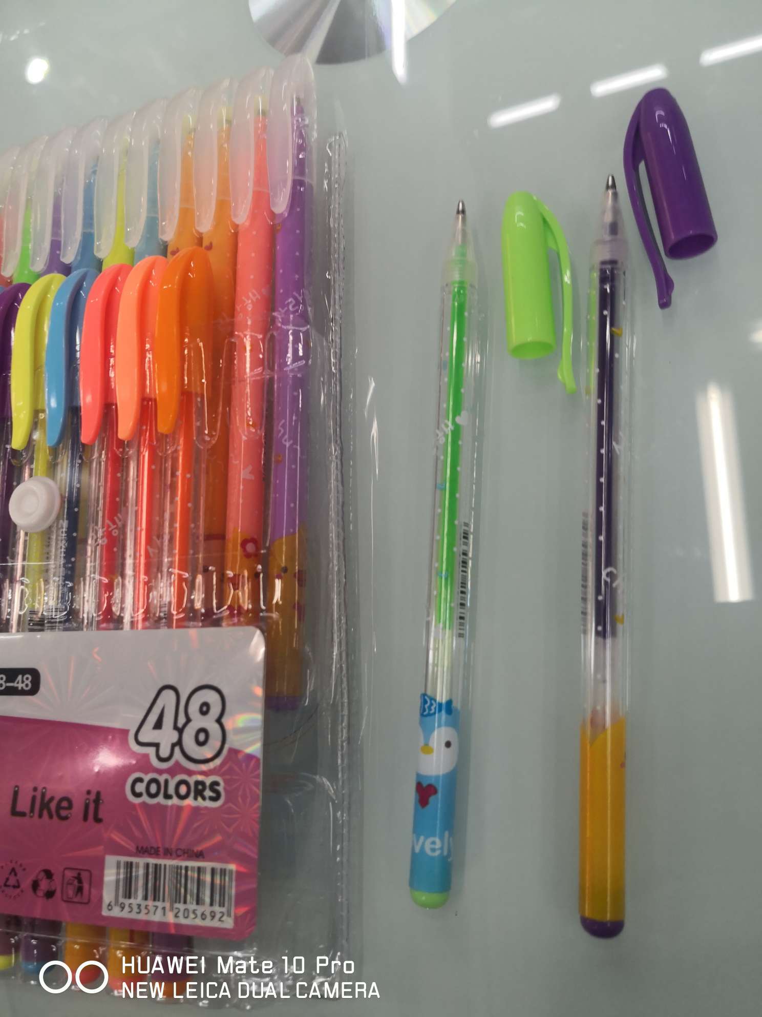 Yiwu Boyang Pen and Ink Supplies Store, HG6118-48PV bag packaging, flash pen, highlighter pen, pink pen, metal pen Item Picture