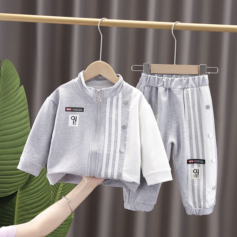 男童秋装套装2021新款帅气宝宝1-3-4岁5春秋儿童运动两件套潮童装细节图