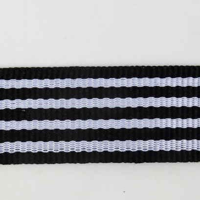 各种规格：织带可定做 平纹黑白间色条纹织带 鞋服箱包时尚彩带挂带：2#