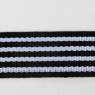 各种规格：织带可定做 平纹黑白间色条纹织带 鞋服箱包时尚彩带挂带：2#
