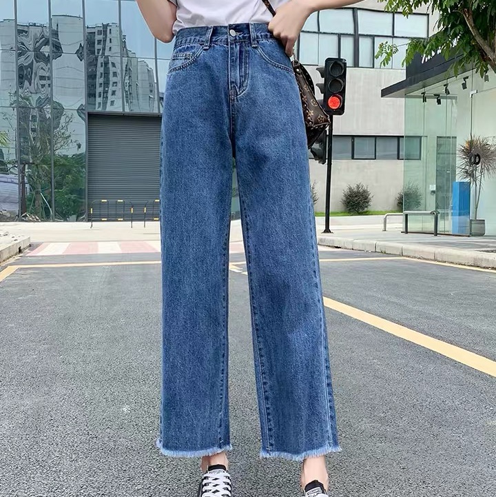 Summer Jeans Women's New Nine-Minute Thin Loose Daddy Radish Pants High-Waisted Autumn Harlan Pants 1