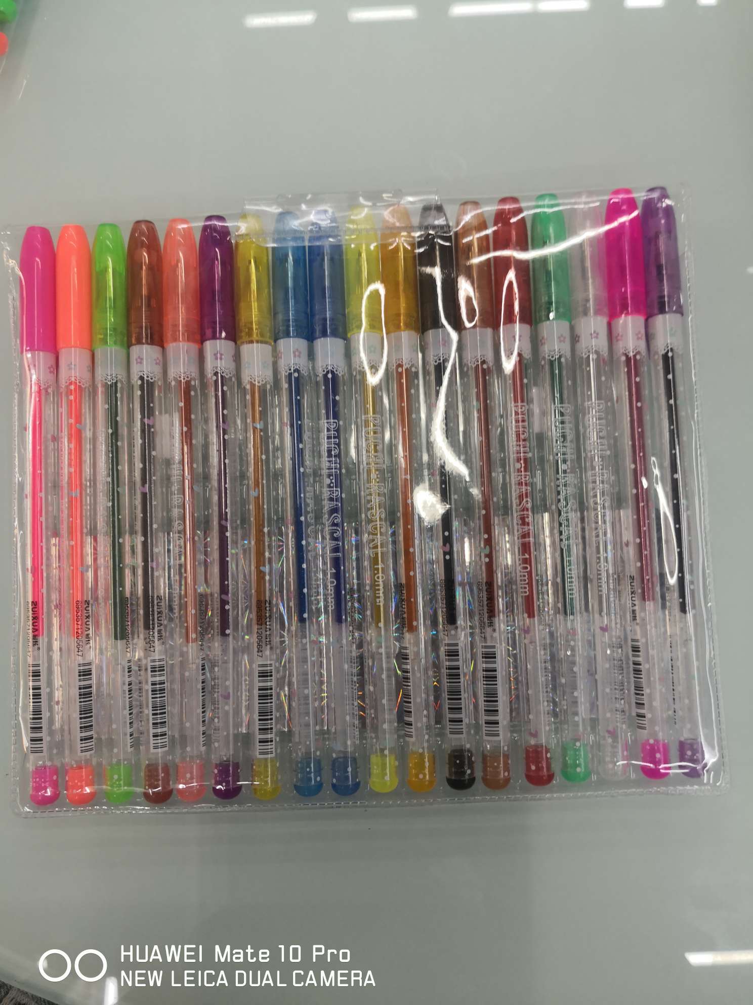 Yiwu City, Boyang Pen and Ink Products Store, HG6119-18 color PP bag packaging, flash pen, highlighter pen details Picture