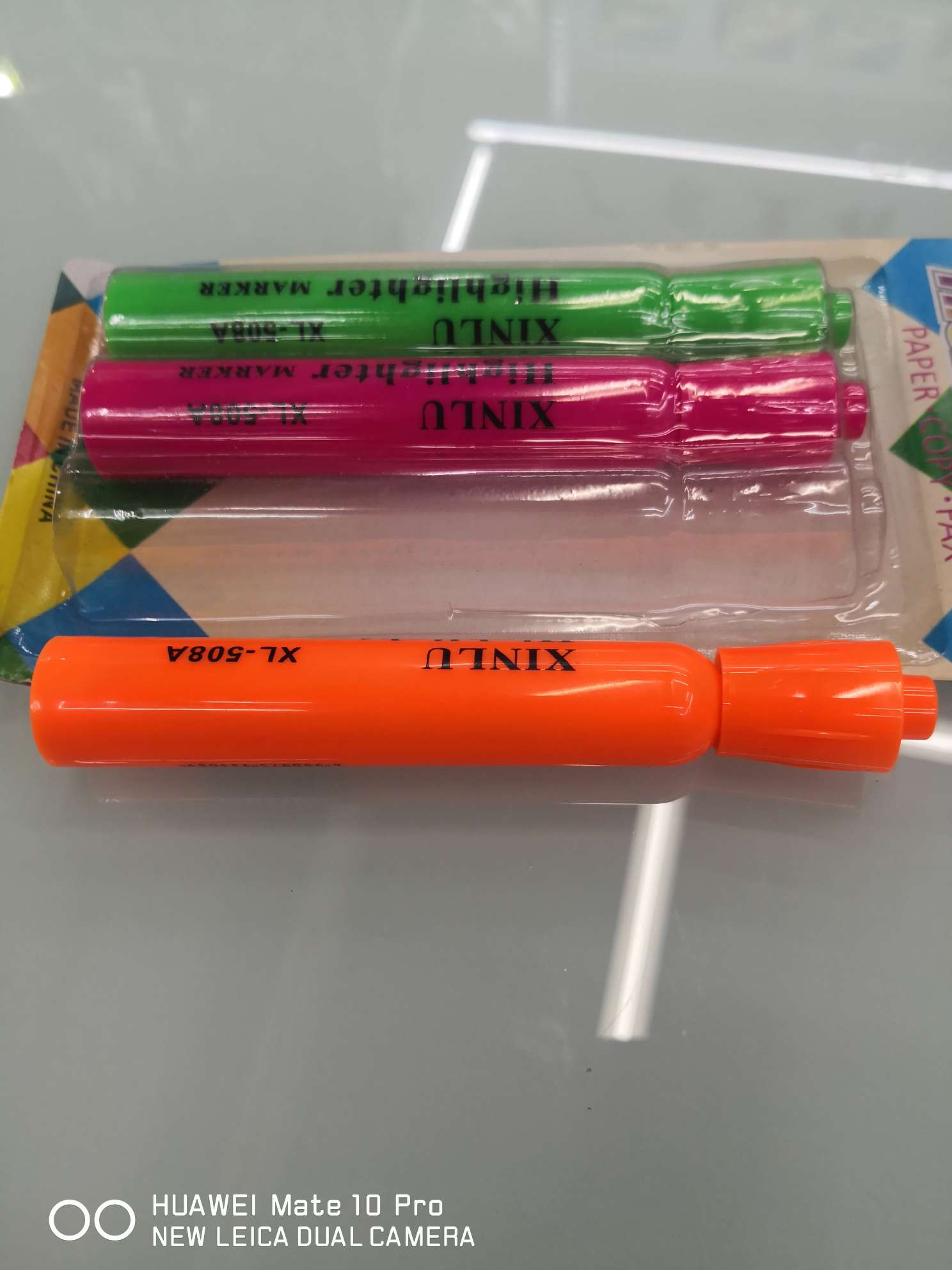 Three XL-508-3 highlighters from Yiwu Boyang Pen and Ink Supplies Store details Picture
