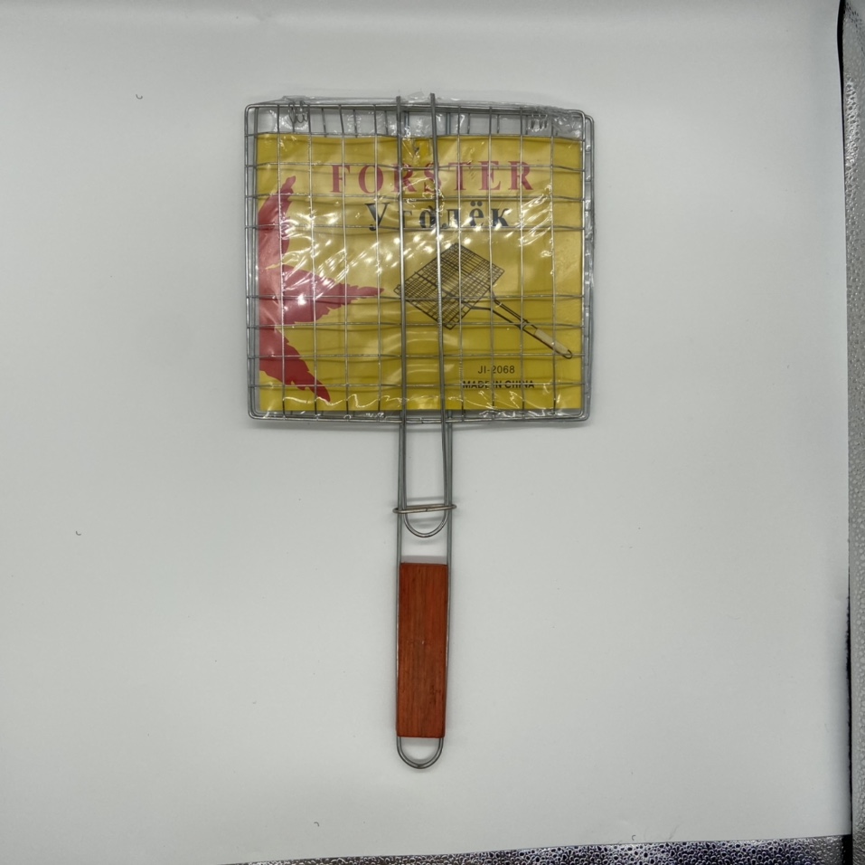 BBQ grill 23x22cm烧烤网 汉堡形烧烤夹