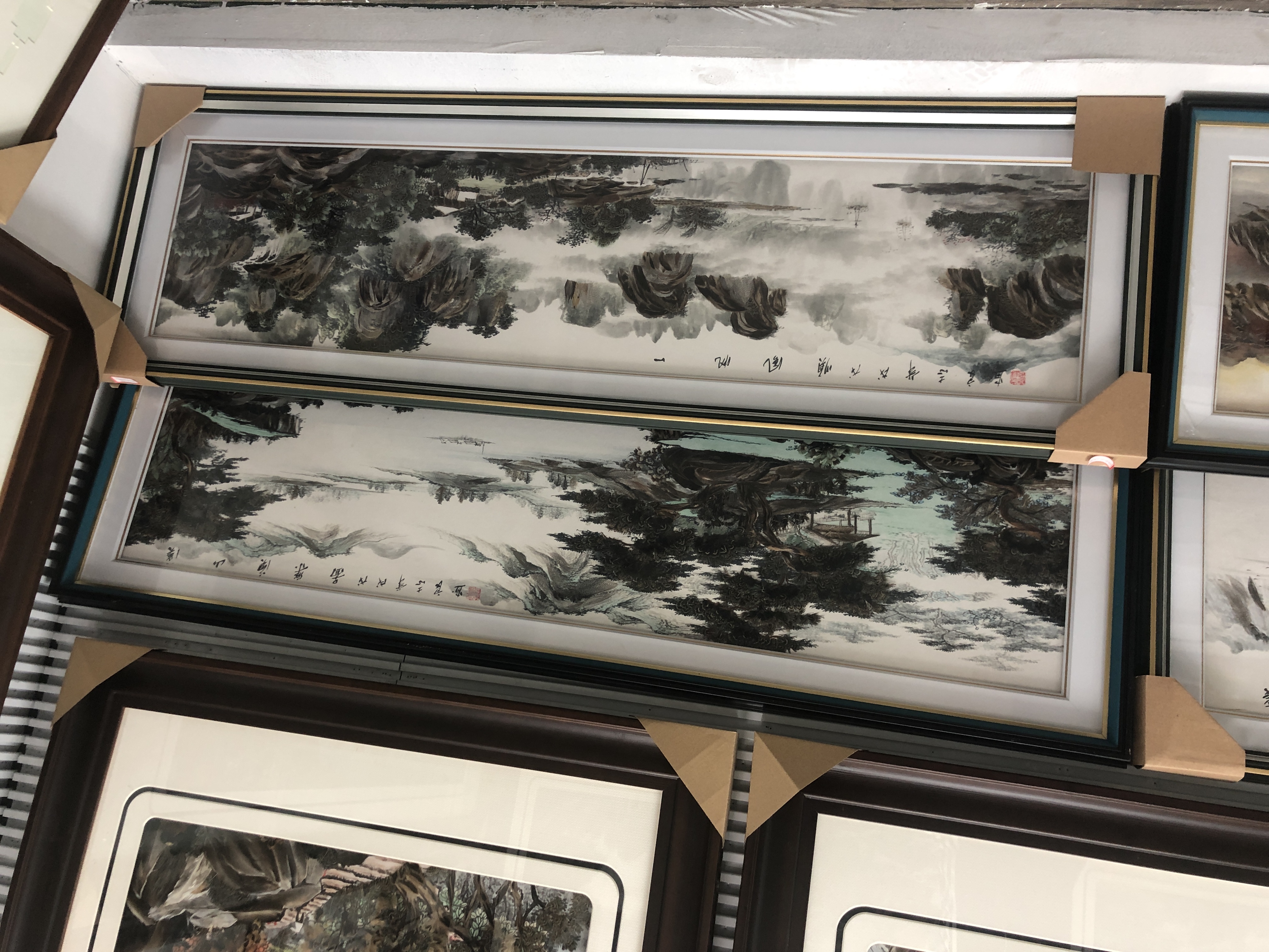 义乌大森装饰180X80cm纯手工羽毛画装饰画源远流长a23详情图1