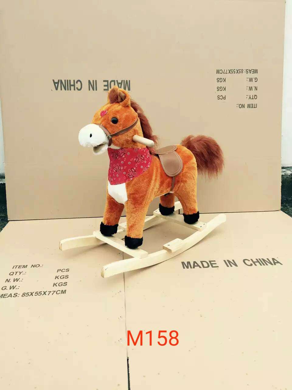 玩具车毛绒小号摇马木马摇椅现货厂家直销详情图1