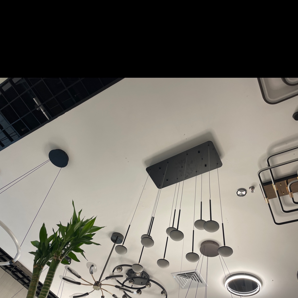 Modern and simple living room lamp, Nordic ceiling lamp, smart home package, bedroom lamp, minimalist chandelier
