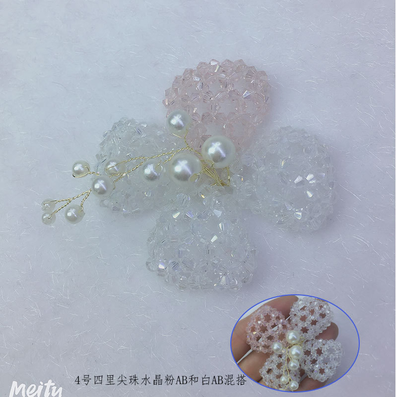 Hand-woven patchwork with crystal, pointed beads, rose flowers, hair clips, accessories, hats, shoes, flowers, clothing and accessories Item Picture