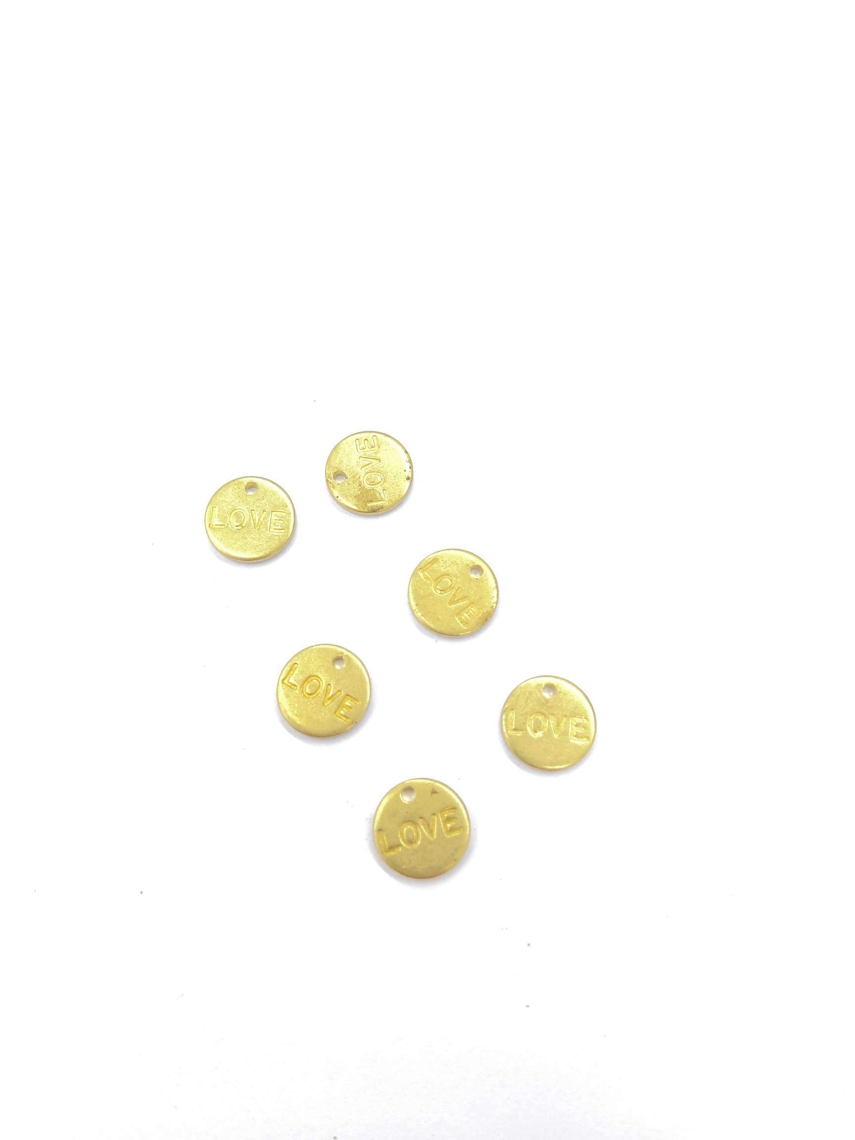 XH03753实心圆片印字love一孔详情图1