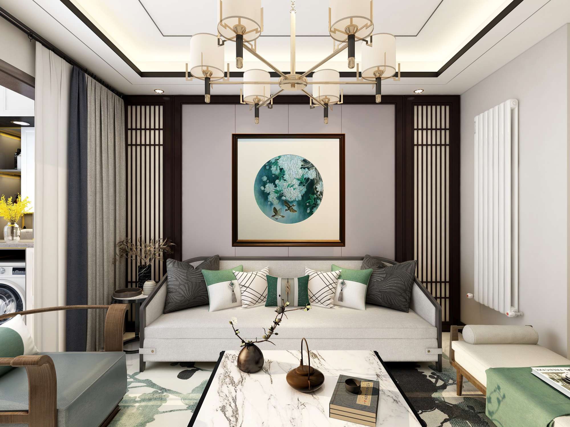 高端中国风铜雕画 三月樱花随风舞详情1