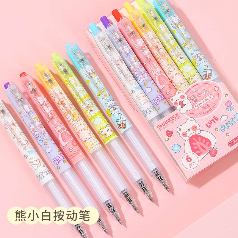 Good Knowledge Box S706-6 Dessert Cute Touch Neutral Pen Application Scenario