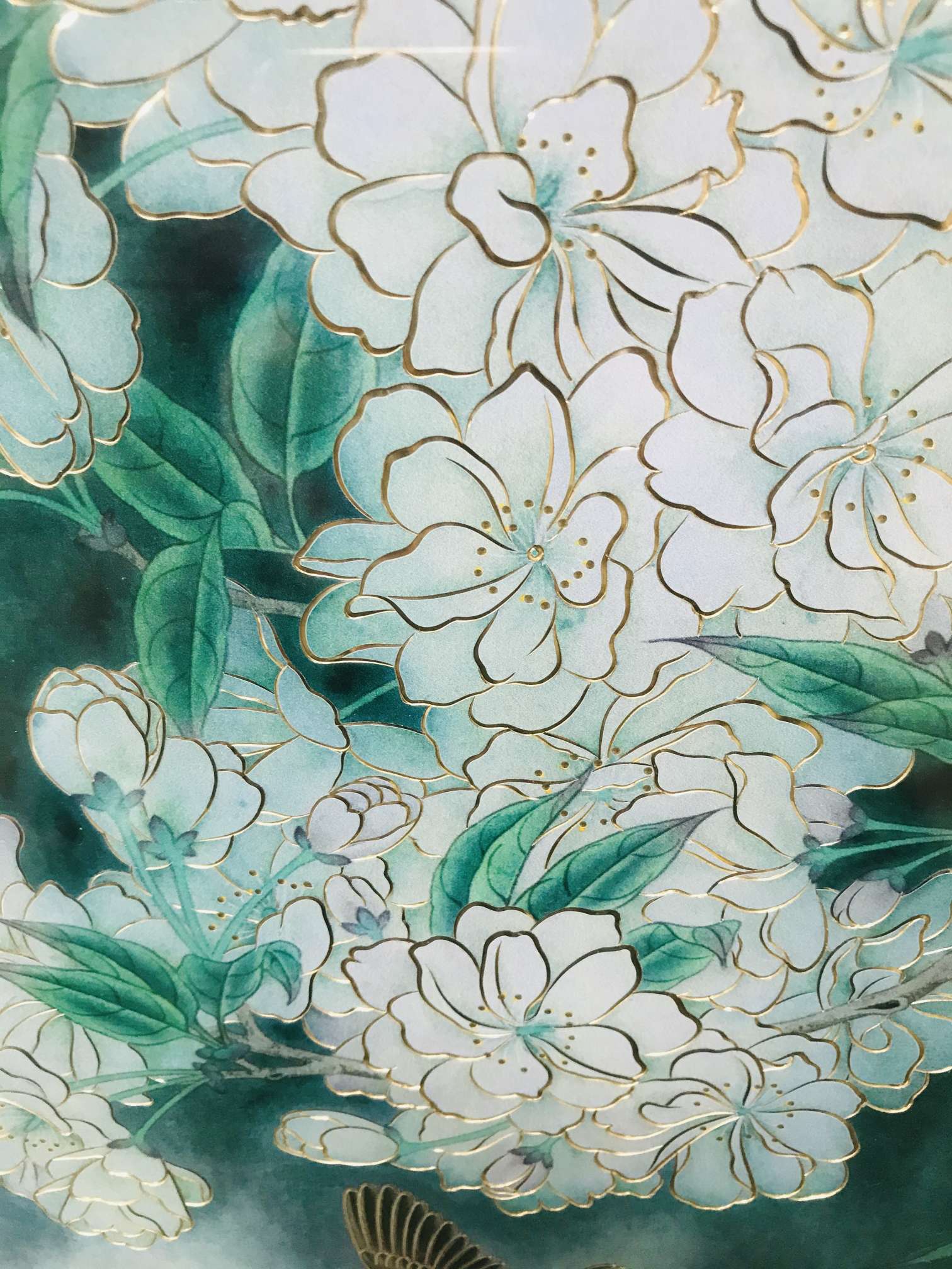 高端中国风铜雕画 三月樱花随风舞详情4