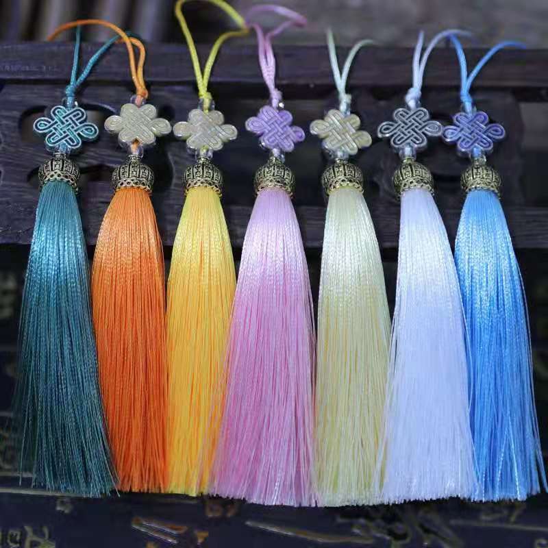 2021 new style factory direct wholesale of raw materials for Chinese knot gifts - fish-mouth tassels detail image 1