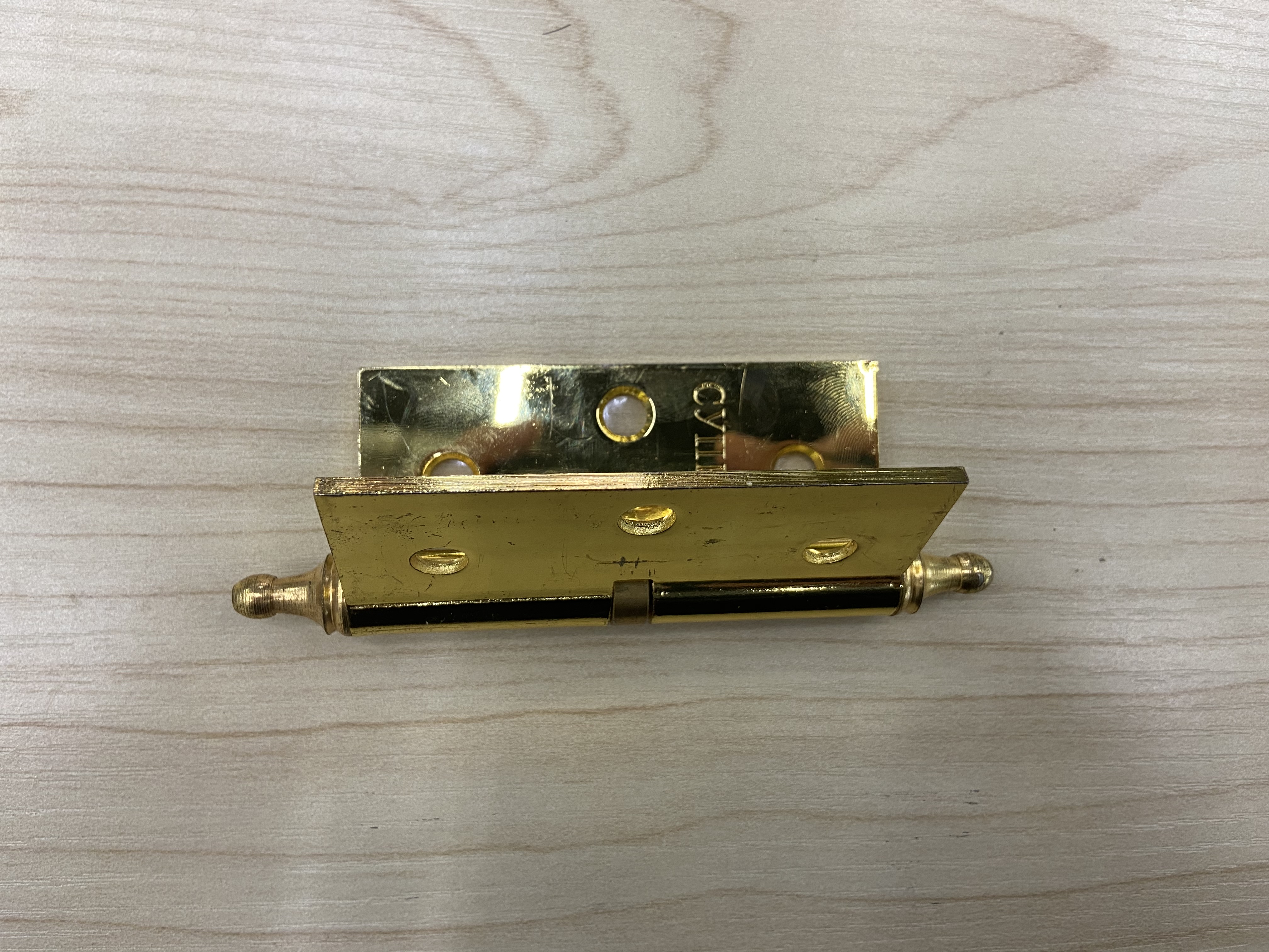 1511 5-inch detachable crown head hinge 5*3*2.5mm*1BB 120*72mm imitation gold Specification image