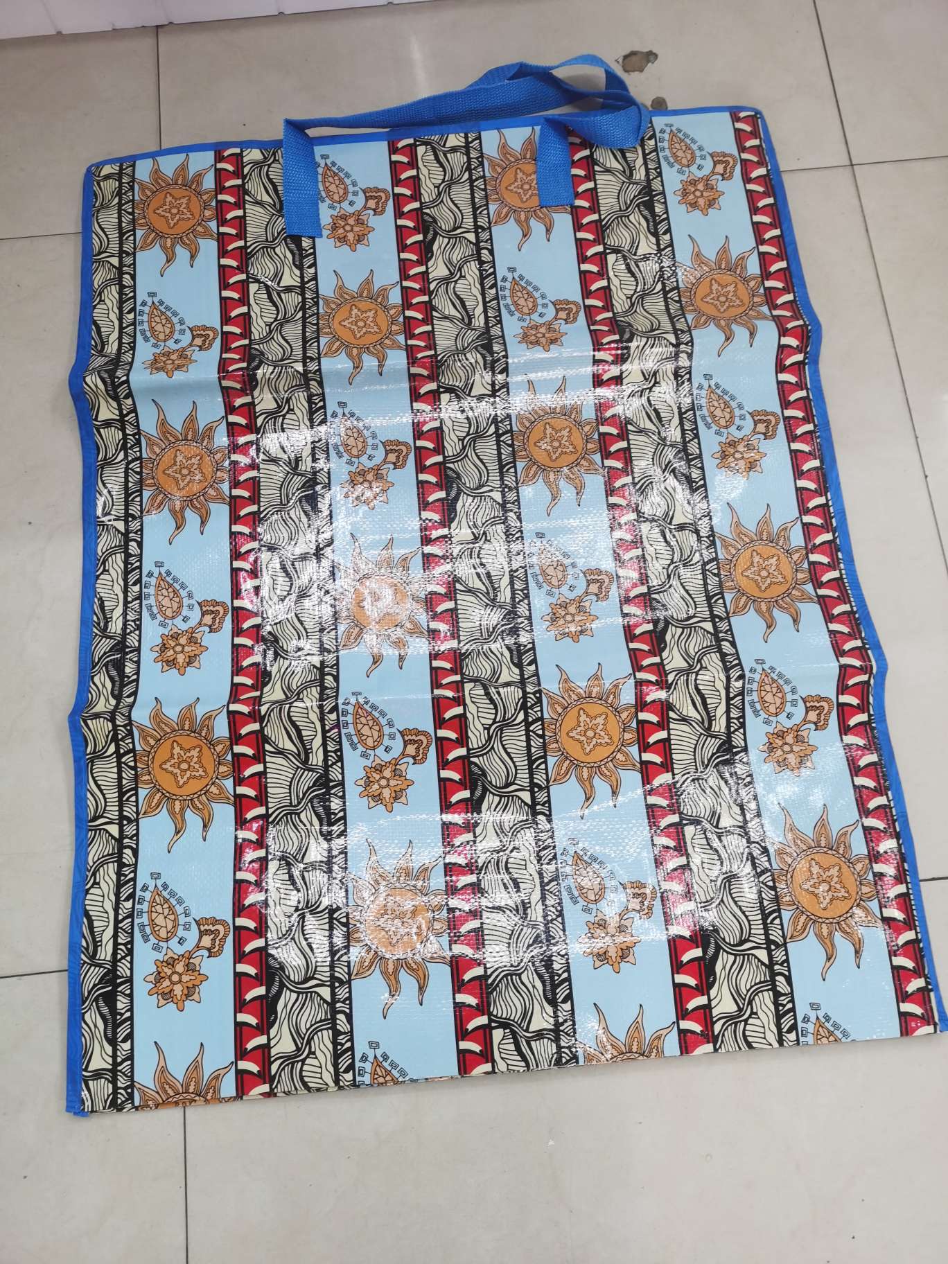 8 bolsa tejida venta directa de fábrica, varios modelos de flores, bolsa de embalaje de ropa de mudanza bolsa de almacenamiento de colcha bolsa de equipaje impermeable a prueba de humedad bolsa de mudanza grande.. Tipo de flor seleccionado arbitrariamente, Application Scenario