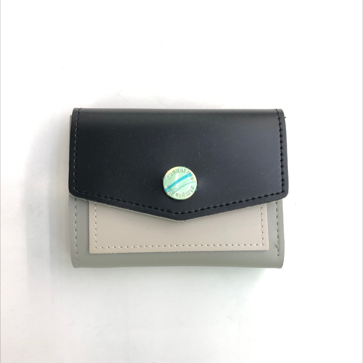 Color-blocking small wallet details Picture