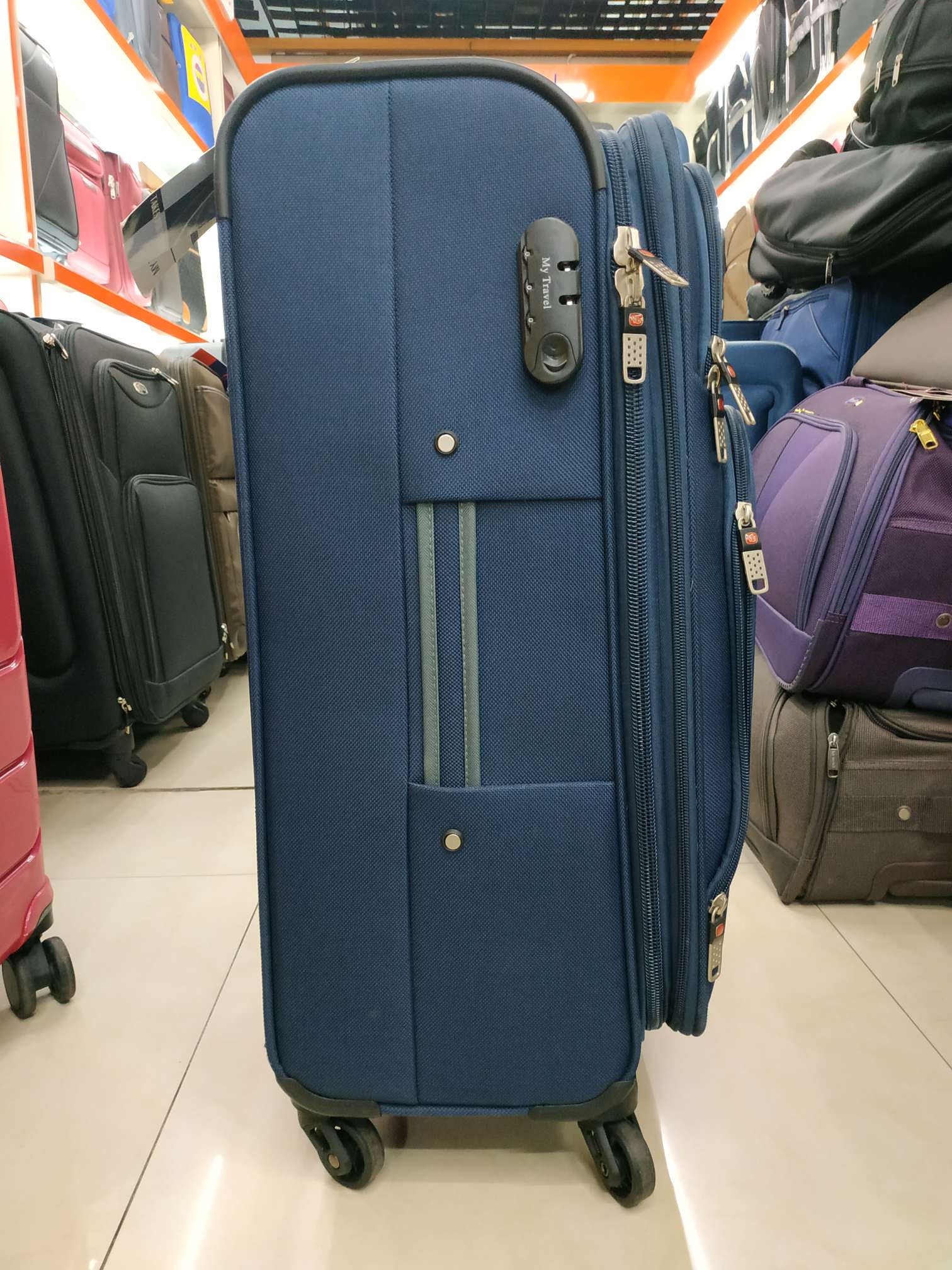 B-197 Pull-Rod Suitcase Three-Piece Fabric Box Consignment Box Specification drawing