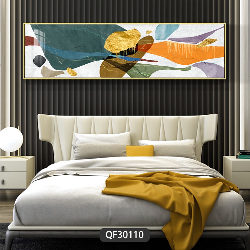 Hotel home decor bedside leather painting