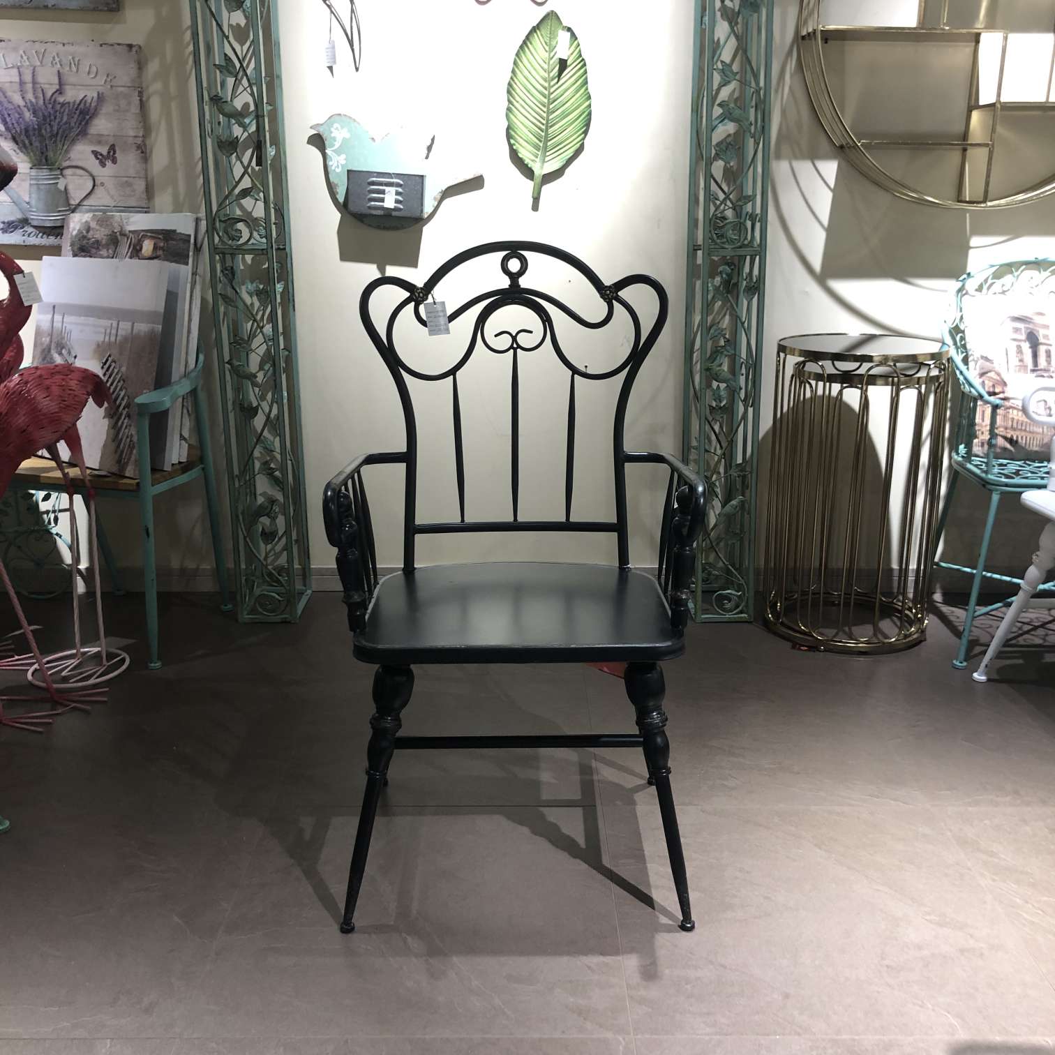 欧式单人椅公园户外单人椅铁艺小区单人椅庭院外单人椅休闲椅子细节图