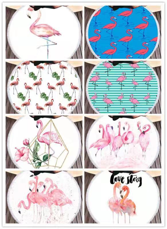 The round beach towel strap must feature a superfine fiber printed pattern, measuring 150*150cm by the seaside. Customized customer patterns are available detail image 6