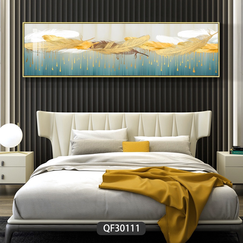 Hotel leather headboard painting
