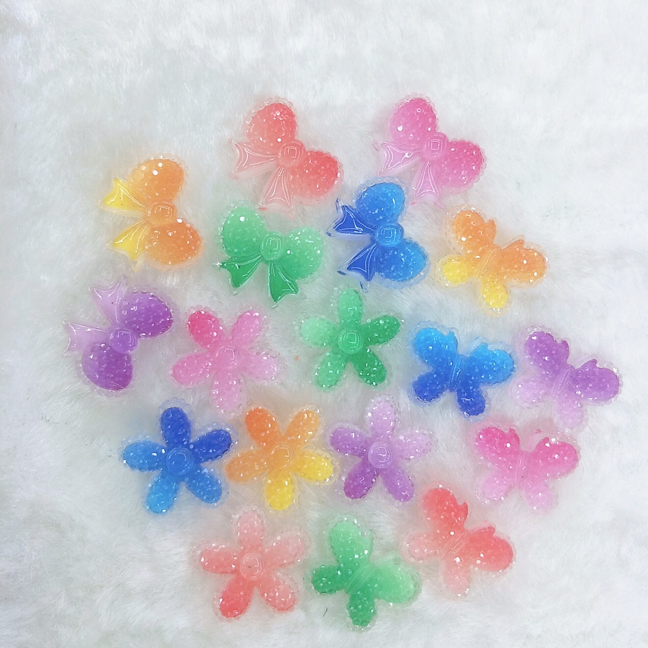 Butterfly's epoxy resin ab glue jewelry accessories are suitable for hairpins, mobile phone cases and nail art accessories