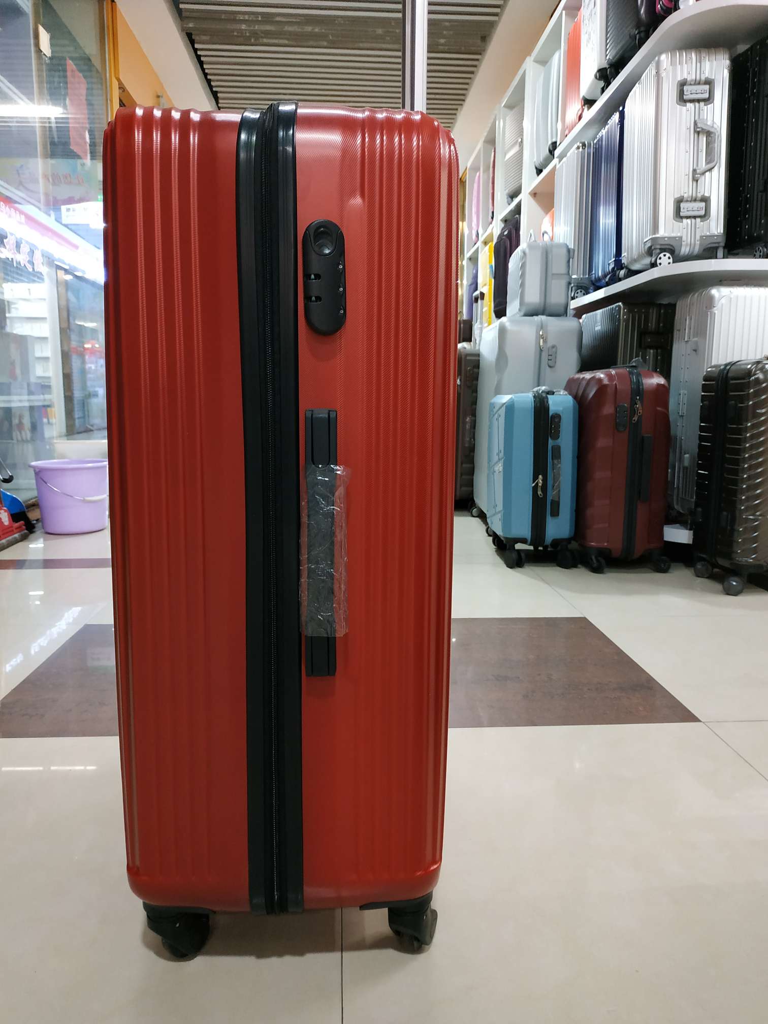 003 Trolley case, suitcase, combination case, three-piece set, ABS material details Picture
