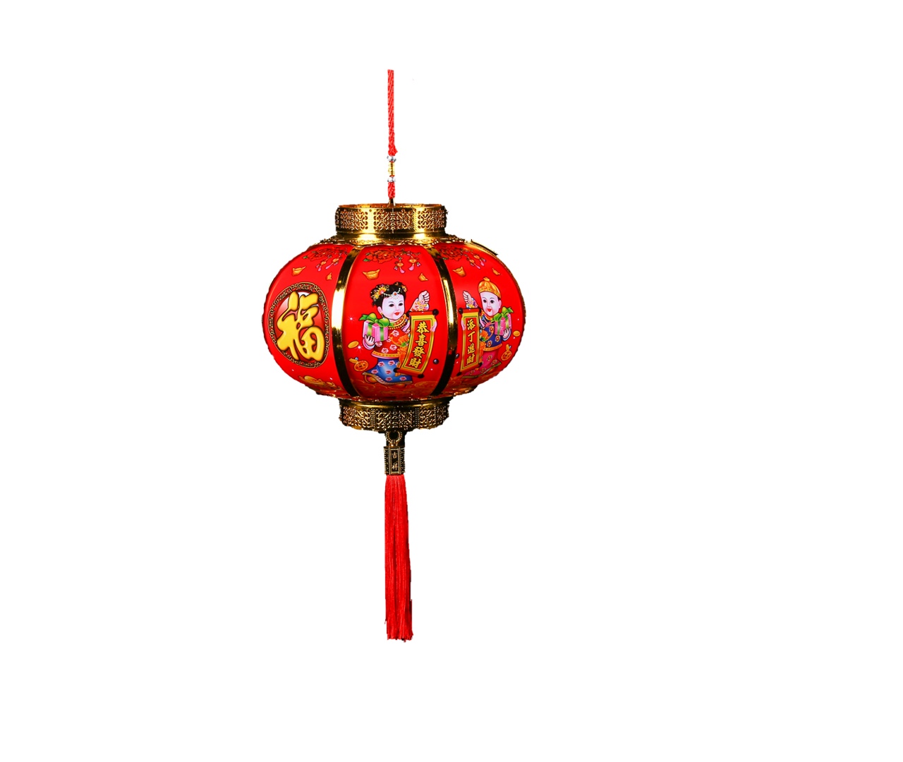 6-inch antique golden boy and jade girl children's hand-held lantern 1 Application Scenario