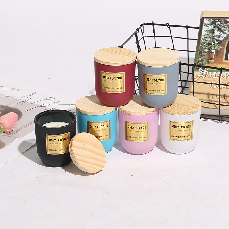Nordic Style Home Aromatherapy Candle Creative Smoke-Free With Birthday Gift Glass Aromatherapy Essential Oil details Picture