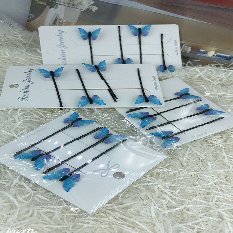 Little elf butterfly one-shoulder clip, sweet and elegant hair clip, Korean style selfie, Instagram style butterfly filter hair clip Item Picture