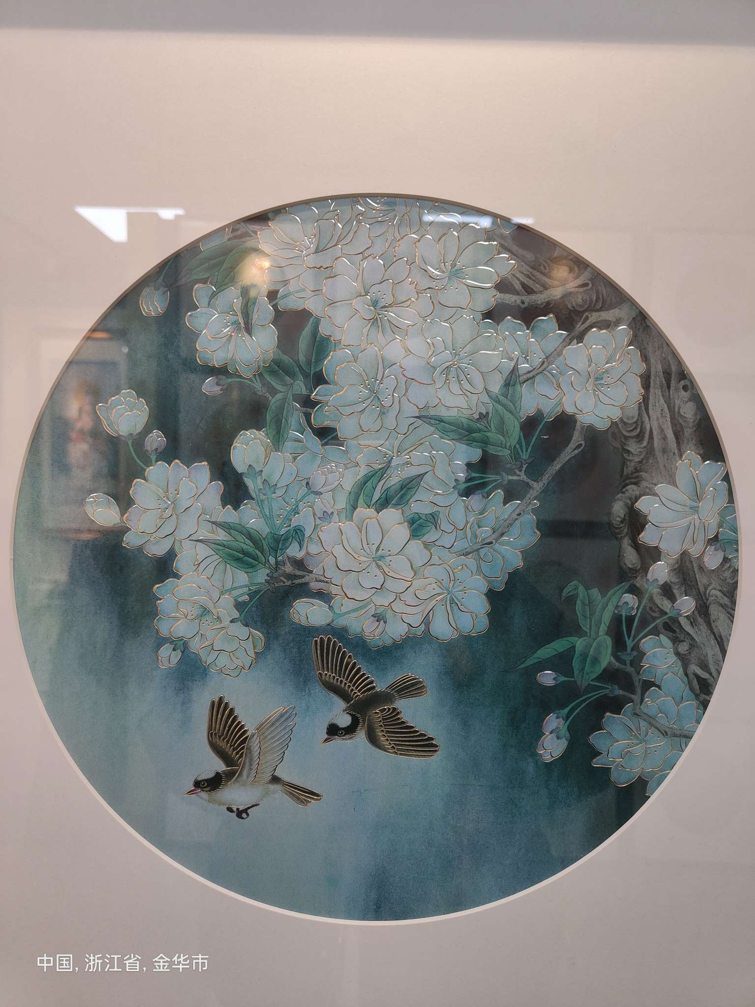 高端中国风铜雕画 三月樱花随风舞详情7