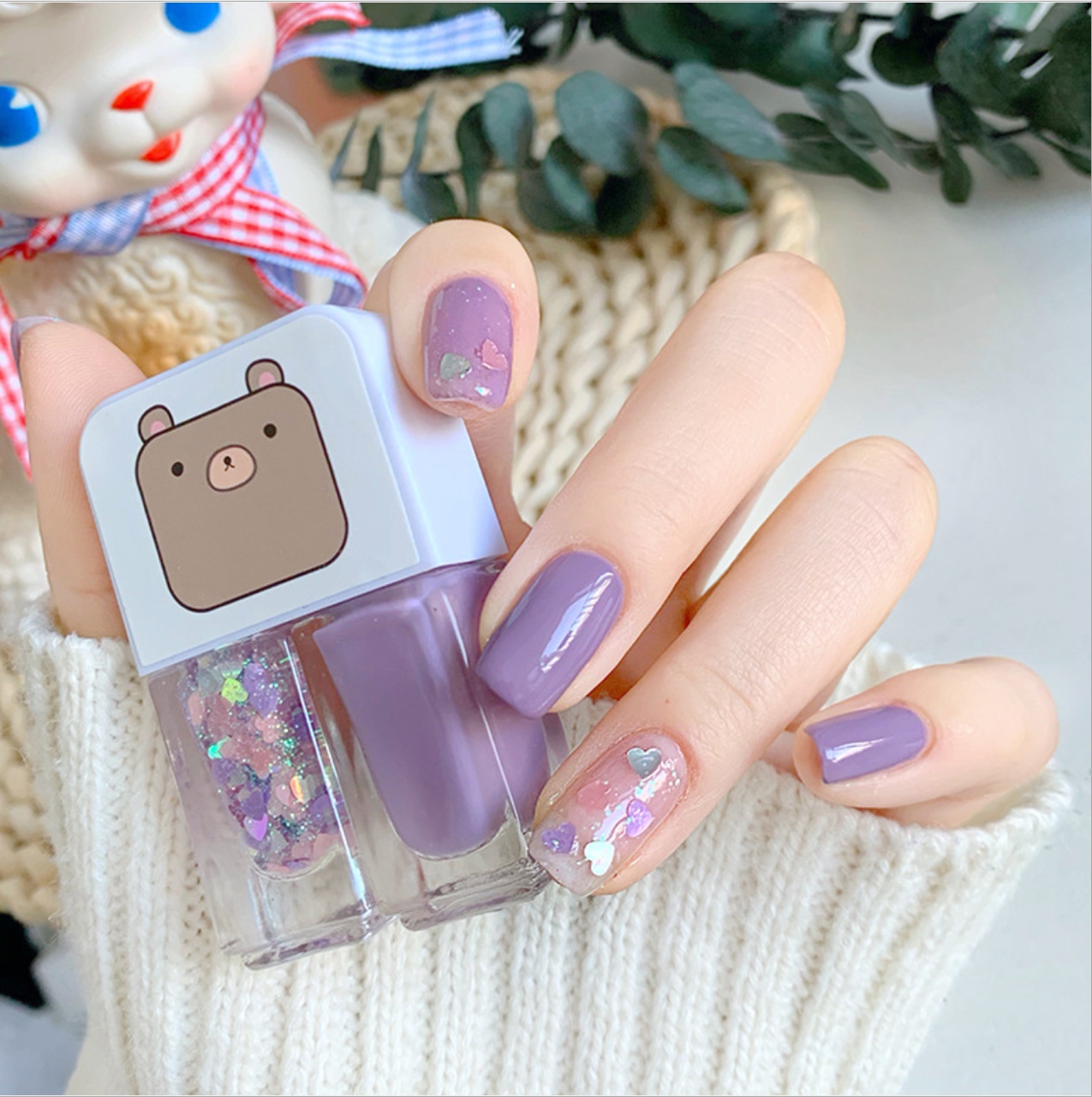 指甲油31水性指甲油可撕拉免烤持久快干美甲指甲油