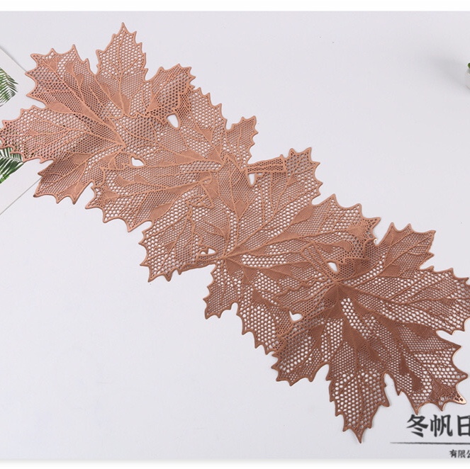 Light luxury pvc perforated placemats, anti-heat and anti-slip heat insulation pads, high-end thickened table MATS for home use, Western placemats, decorative pads