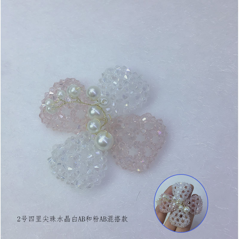 Hand-woven patchwork with crystal, pointed beads, rose flowers, hair clips, accessories, hats, shoes, flowers, clothing and accessories details Picture