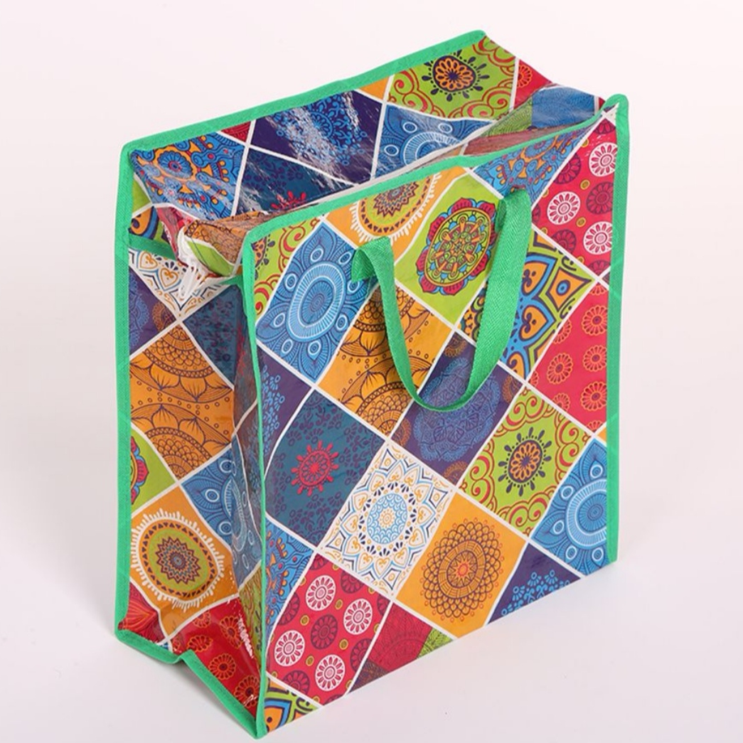 10 Woven bag factory direct sales, various patterns, moving clothes packing bags, quilt storage bags, waterproof and moisture-proof luggage bags, large moving bags... The flower shape can be chosen freely.