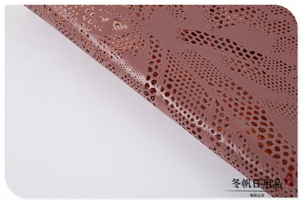 Light luxury pvc perforated placemats, anti-heat and anti-slip heat insulation pads, high-end thickened table MATS for home use, Western placemats, decorative pads detail image 8