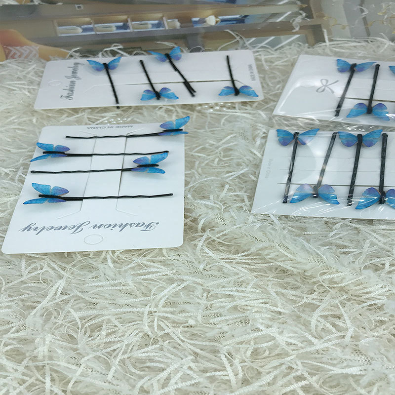 Little elf butterfly one-shoulder clip, sweet and elegant hair clip, Korean style selfie, Instagram style butterfly filter hair clip Application Scenario