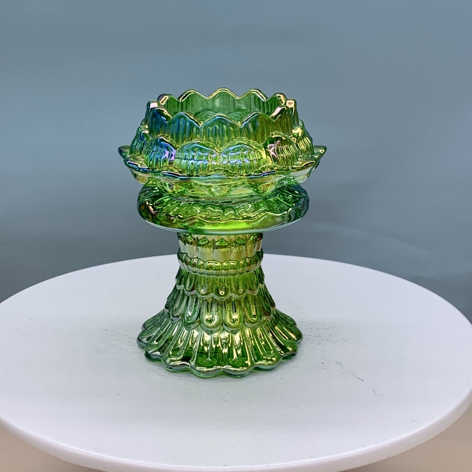 Buddhist glass candlestick ornaments 92778