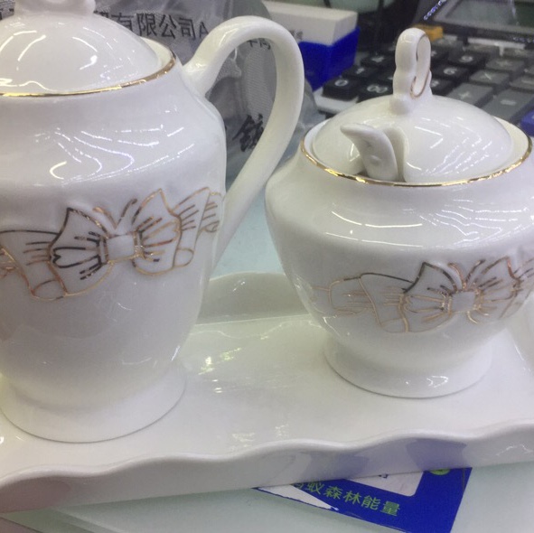 批发陶瓷调味罐，调味瓶，糖罐，水具，盘子套装瑞达陶瓷103