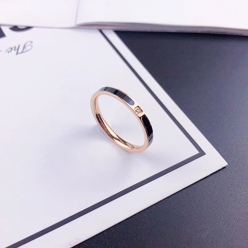 男士钛钢戒指女士ins潮时尚简约个性情侣单身钛钢指环81816