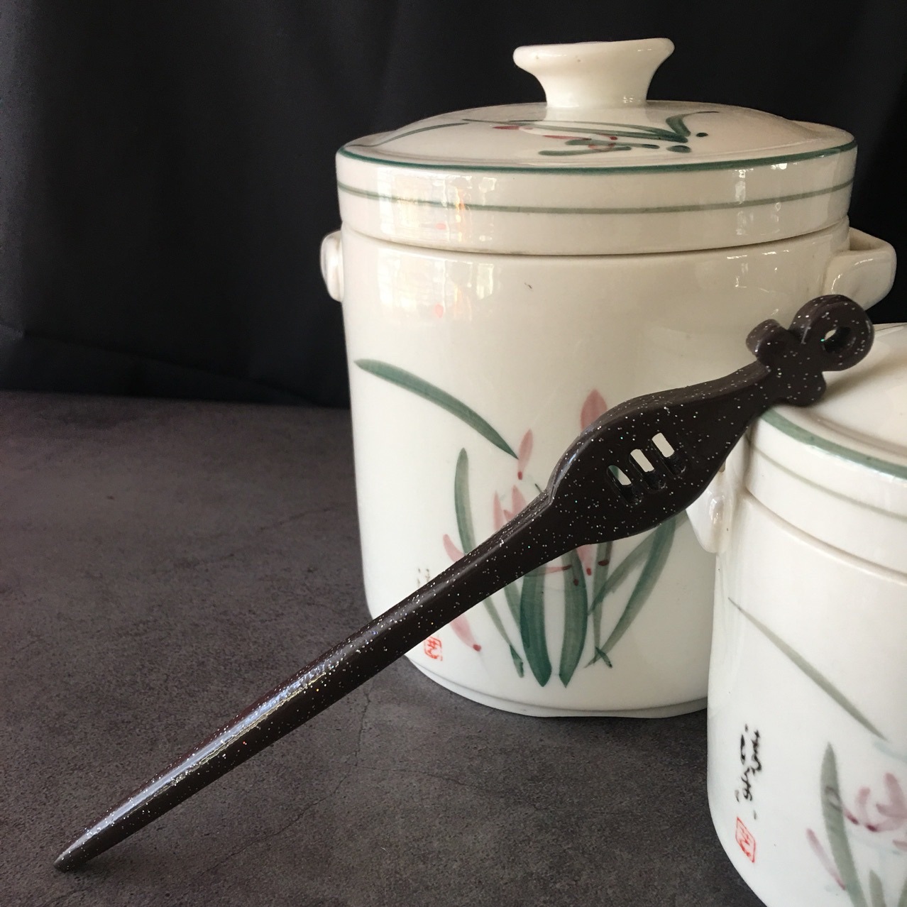 Handcrafted classical Chinese-style hairpins, silver sandalwood hairpins, accessories, hairpins and headwear, versatile details Picture