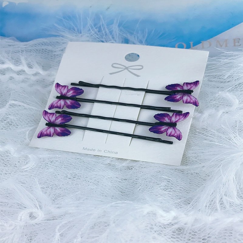 Little elf butterfly one-shoulder clip, sweet and elegant hair clip, Korean style selfie, Instagram style butterfly filter hair clip details Picture