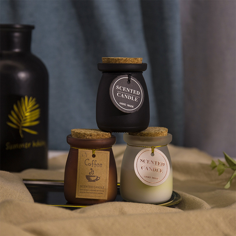 Nordic Aromatherapy Candle Glass With Smoke-Free Ambiance Candle Creative Companion Plant Candle Specification drawing