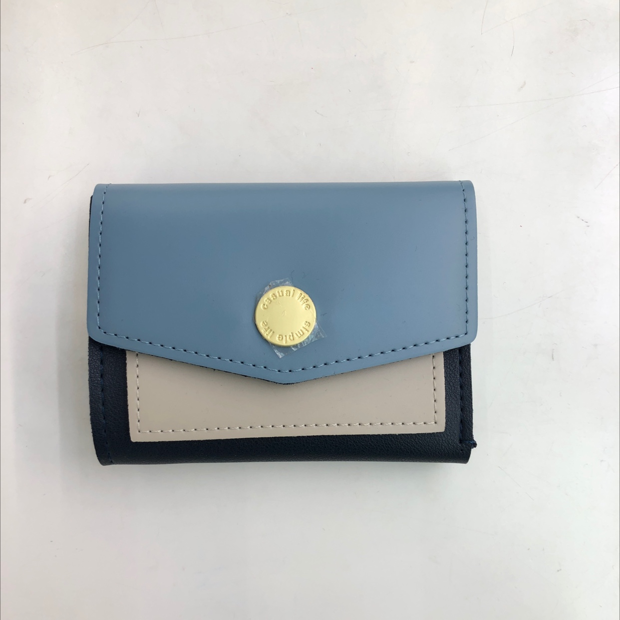 Color-blocking small wallet Specification image