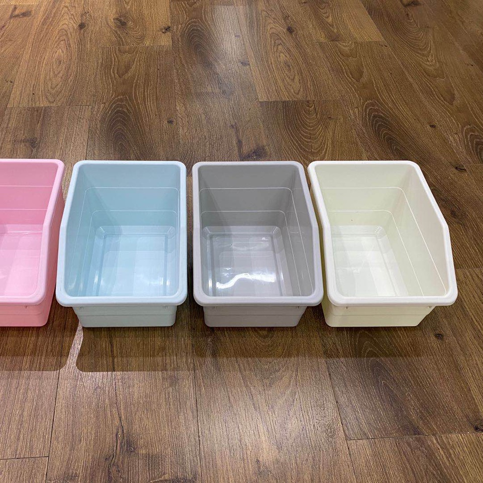 收纳盒桌面收纳盒子带盖塑料长方形宿舍内衣零食玩具收纳整理箱平价详情图1