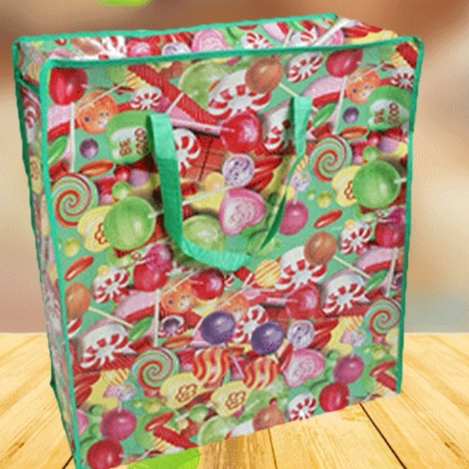 18 Woven bag factory direct sales, various patterns, moving clothes packing bags, quilt storage bags, waterproof and moisture-proof luggage bags, large moving bags... The flower shape can be chosen freely.
