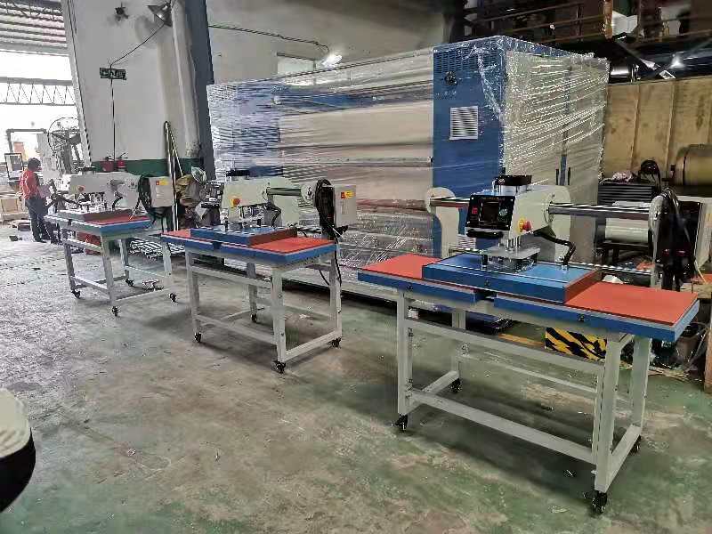 Upper and lower heating and raised embossing heat transfer printing machine details Picture