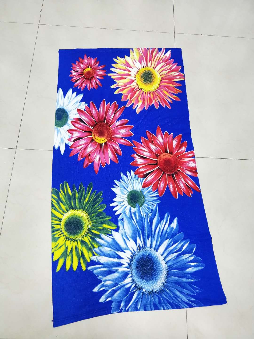 Beach towel with ultra-fine fiber printed pattern, 70*140cm by the seaside, customizable customer pattern 230gsm reactive printed bath towel detail image 16